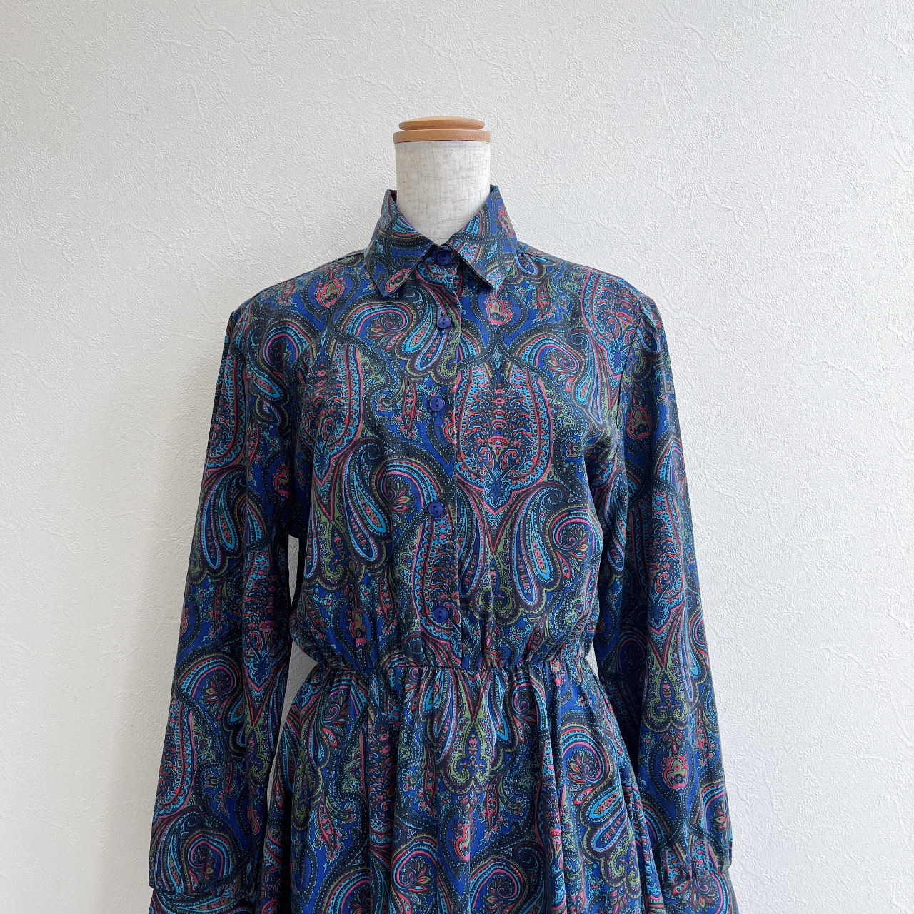 Bedford Fair美國製藍色腰果花連身裙