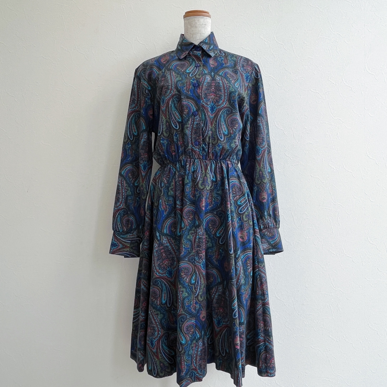 Bedford Fair美國製藍色腰果花連身裙