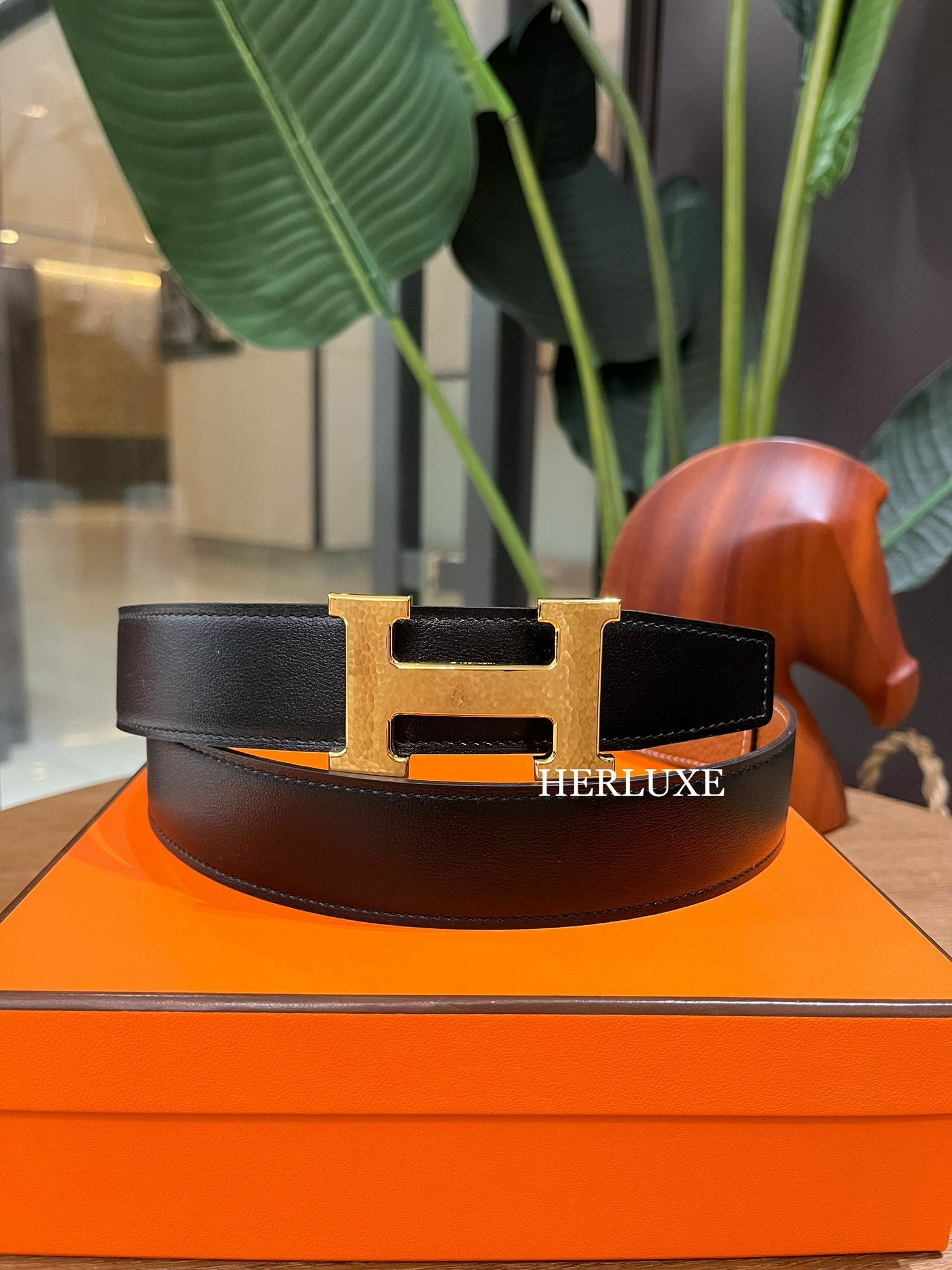 H Martelee belt buckle  32mm CC (可選擇皮帶顏色及長度)