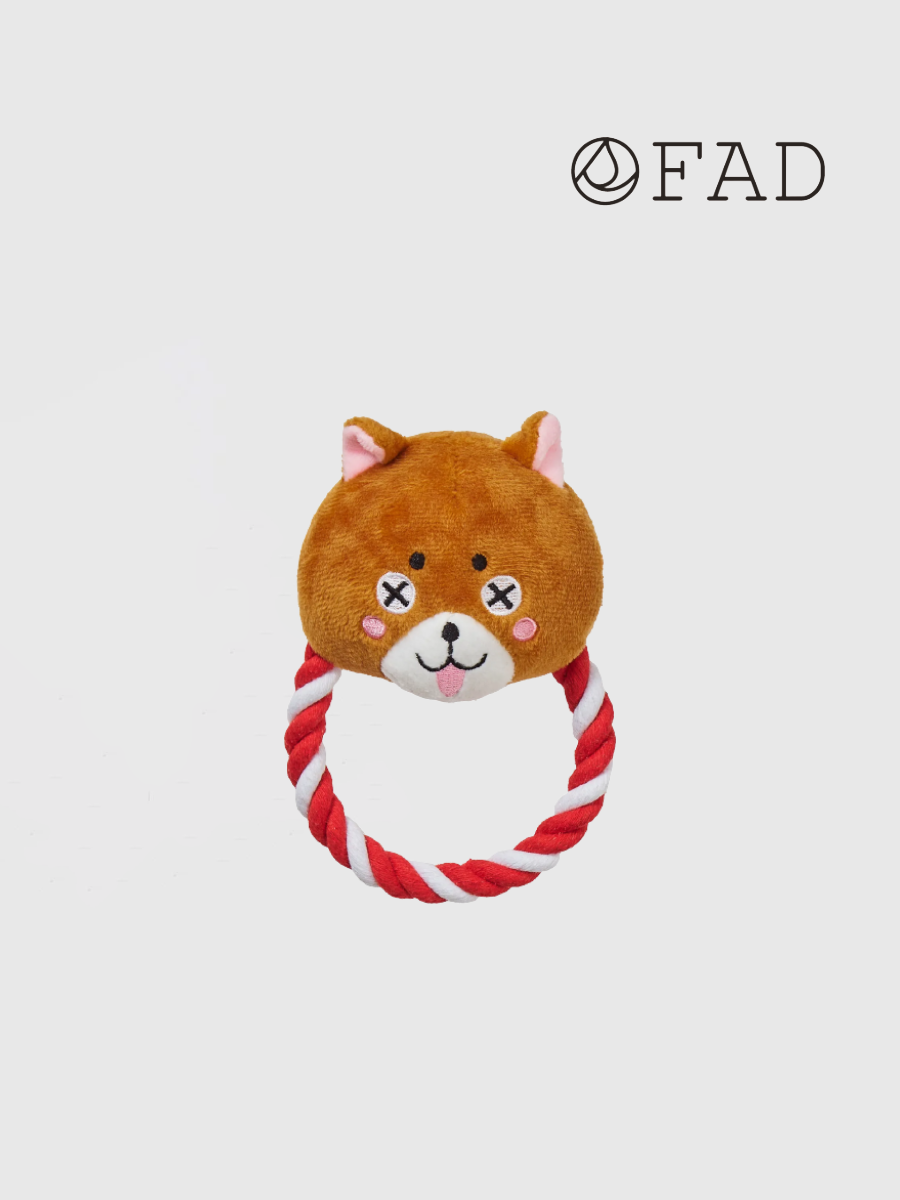 【日本FAD】FAD+ 柴寶繩結環玩具｜狗狗無毒玩具