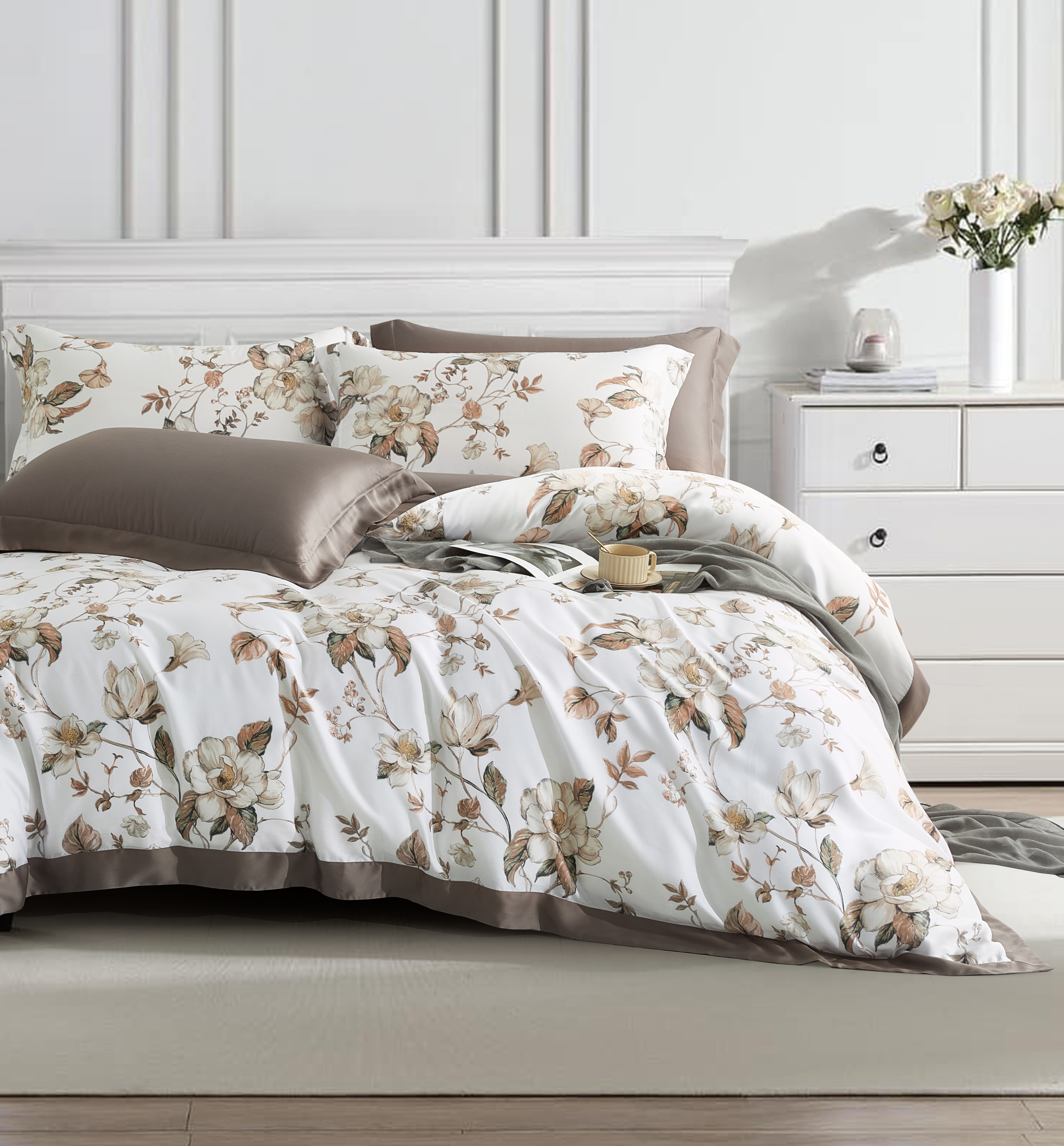 100%60支凡芮思【日暮十分】雙色翅膀款【兩用被+床包】