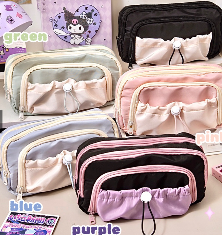 优惠 韩式 双色4格铅笔盒