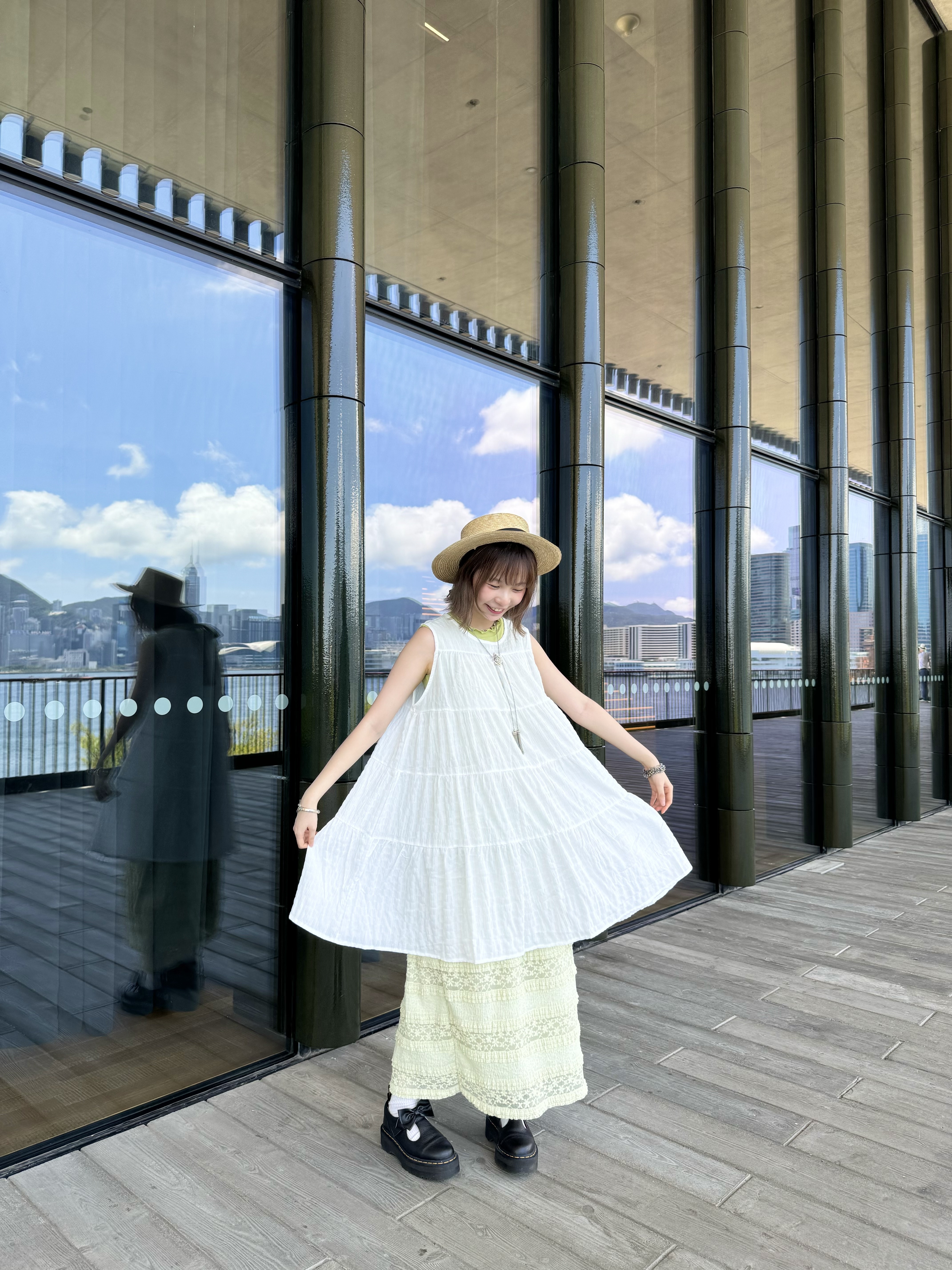 [4色入] 蛋糕粒粒中長OPS ( Pink/ Grey )