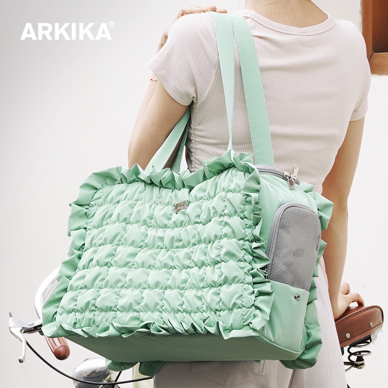 ARKIKA宠物包包 荷叶袖边宠物包 舒适柔软轻盈