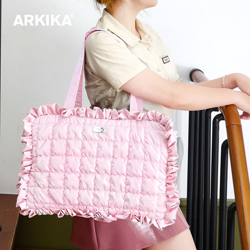 ARKIKA宠物包包 荷叶袖边宠物包 舒适柔软轻盈