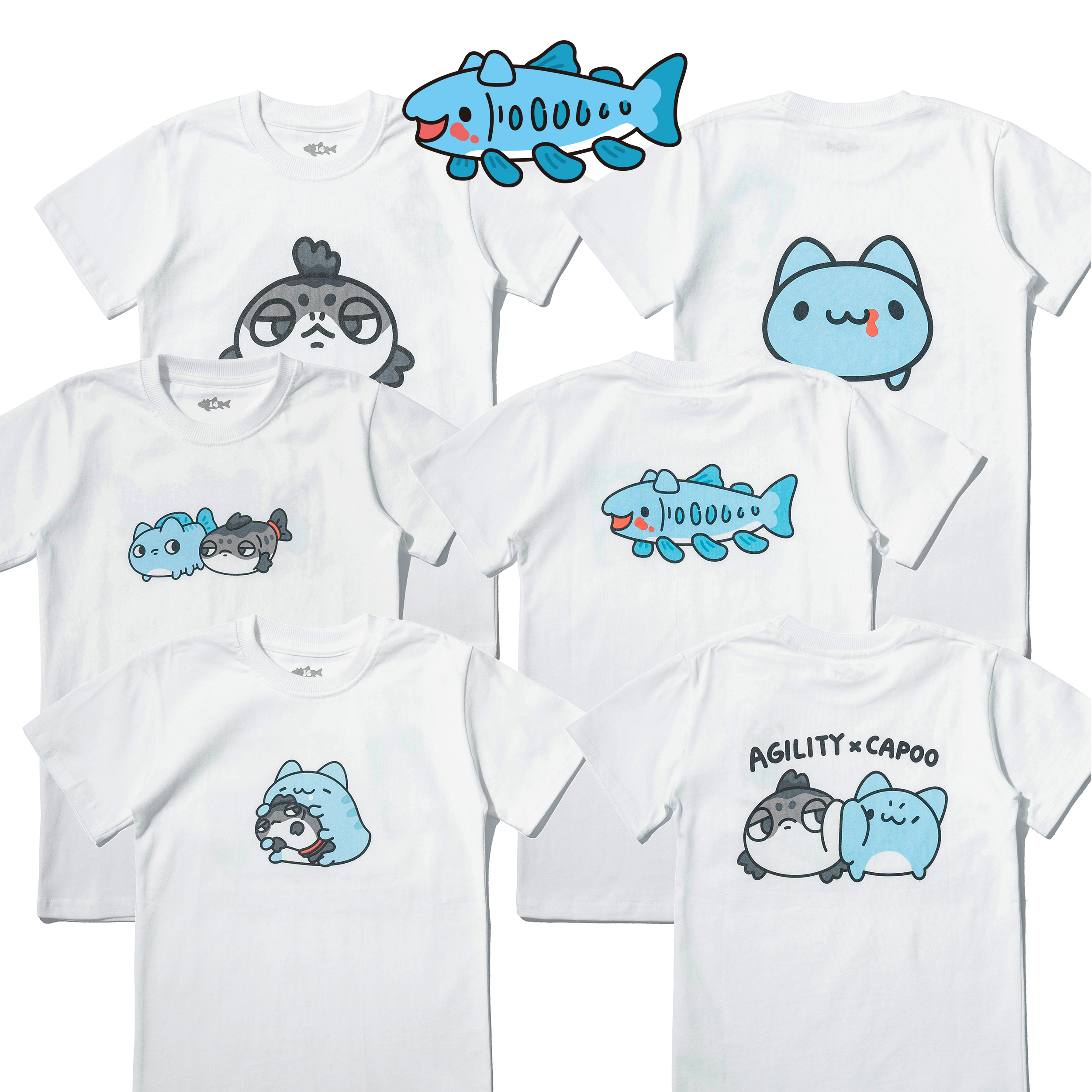 AGILITY x CAPOO Collaboration KID Tee 貓貓蟲咖波 童裝Tee [AG-CP-6]