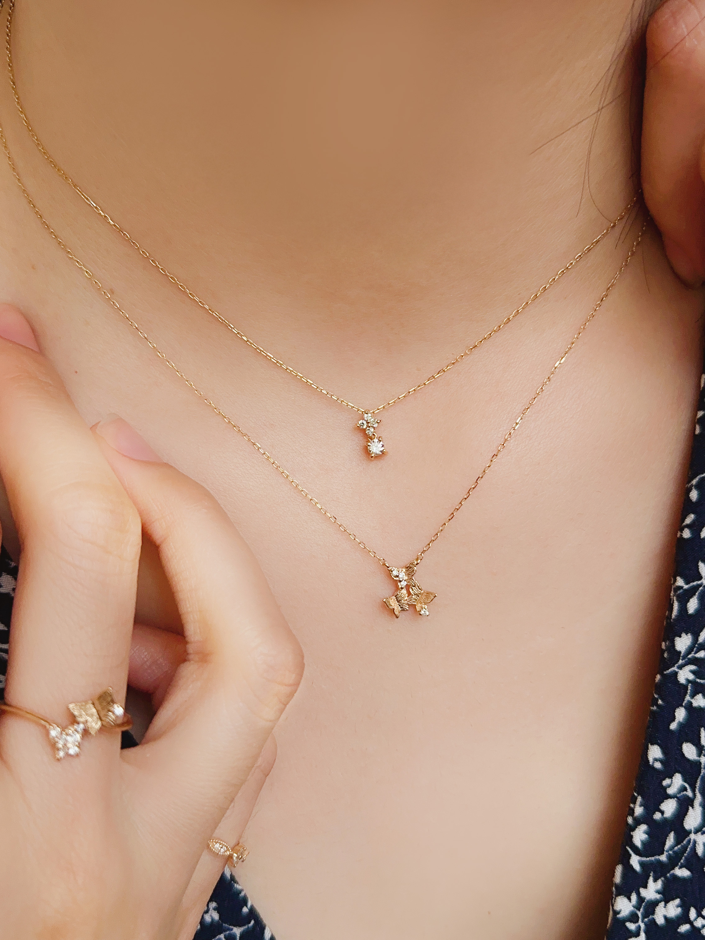 四葉草單鑽項鍊