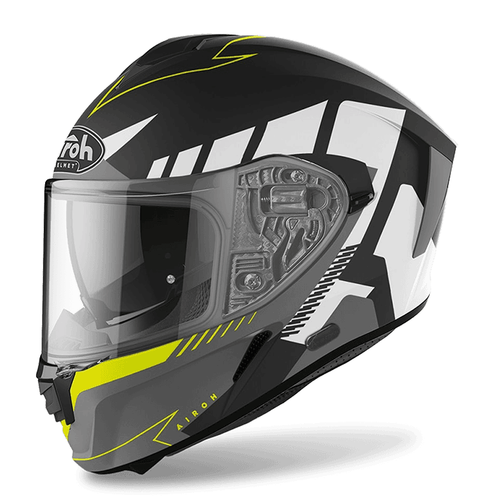 AIROH SPARK #8 RISE 消光黑灰 彩繪 內墨片款