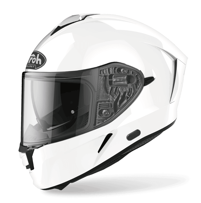 AIROH SPARK 亮光白 素色 內墨片款