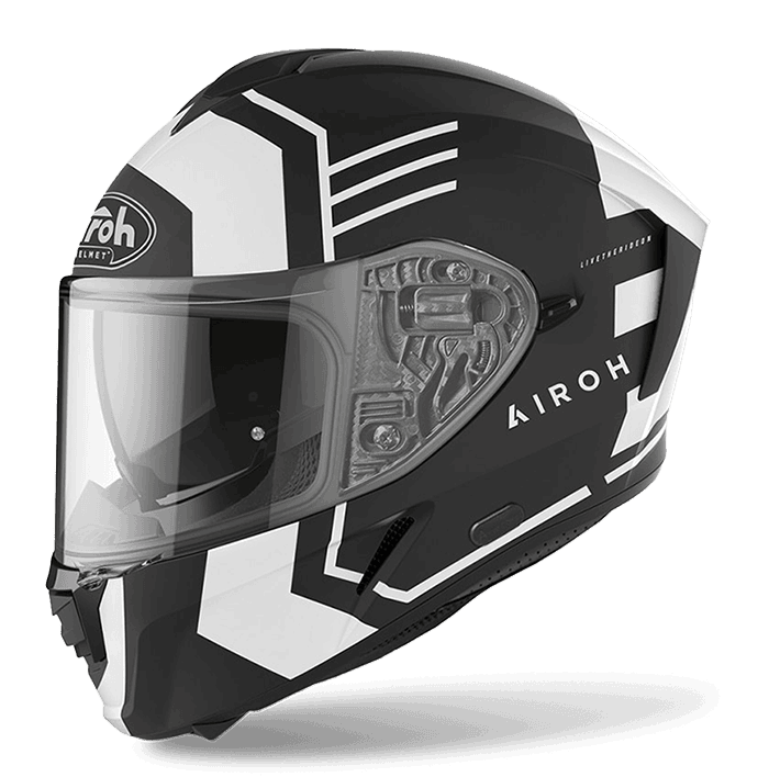 AIROH SPARK #9 THRILL 消光黑白 彩繪 內墨片款