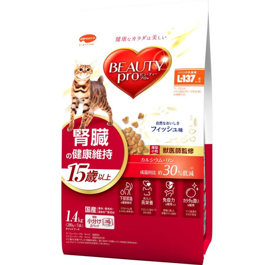 Beauty Pro 15歲以上 腎臟健康配方 魚味乾糧1.4KG