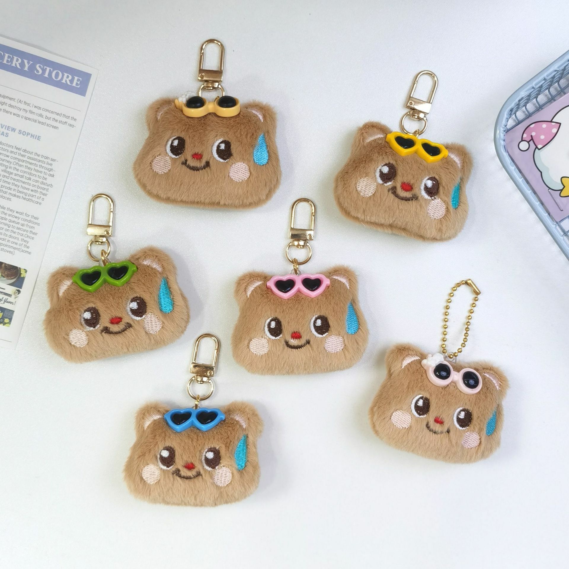 《4596》超可愛黃油小熊吊飾