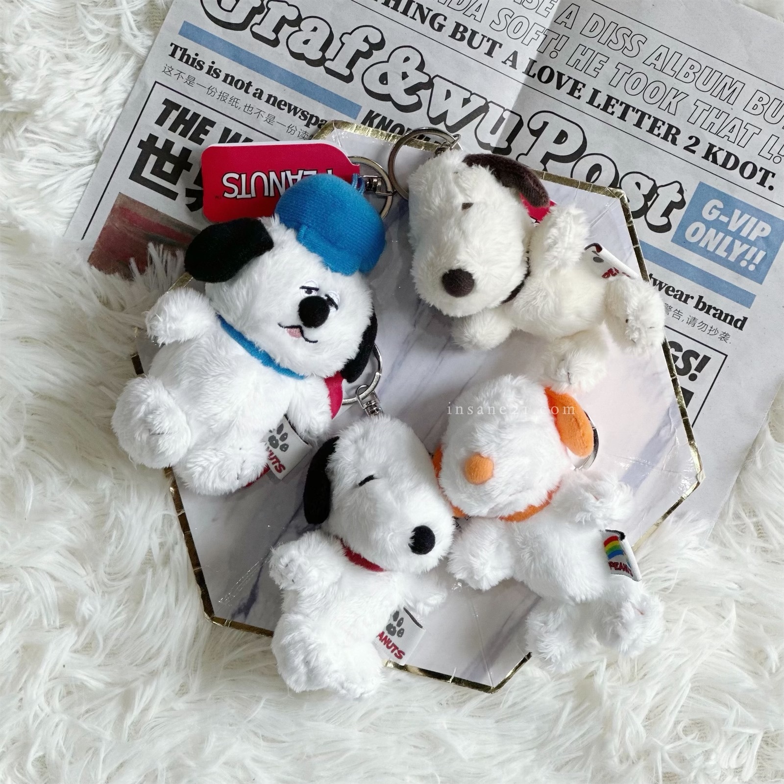 PEANUTS SNOOPY 史努比 毛絨吊飾 鑰匙圈 八款/現貨