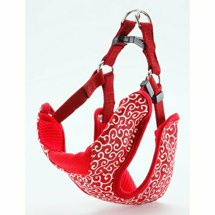 Petio 犬雅 唐草布胸帶 紅 M 45-70cm