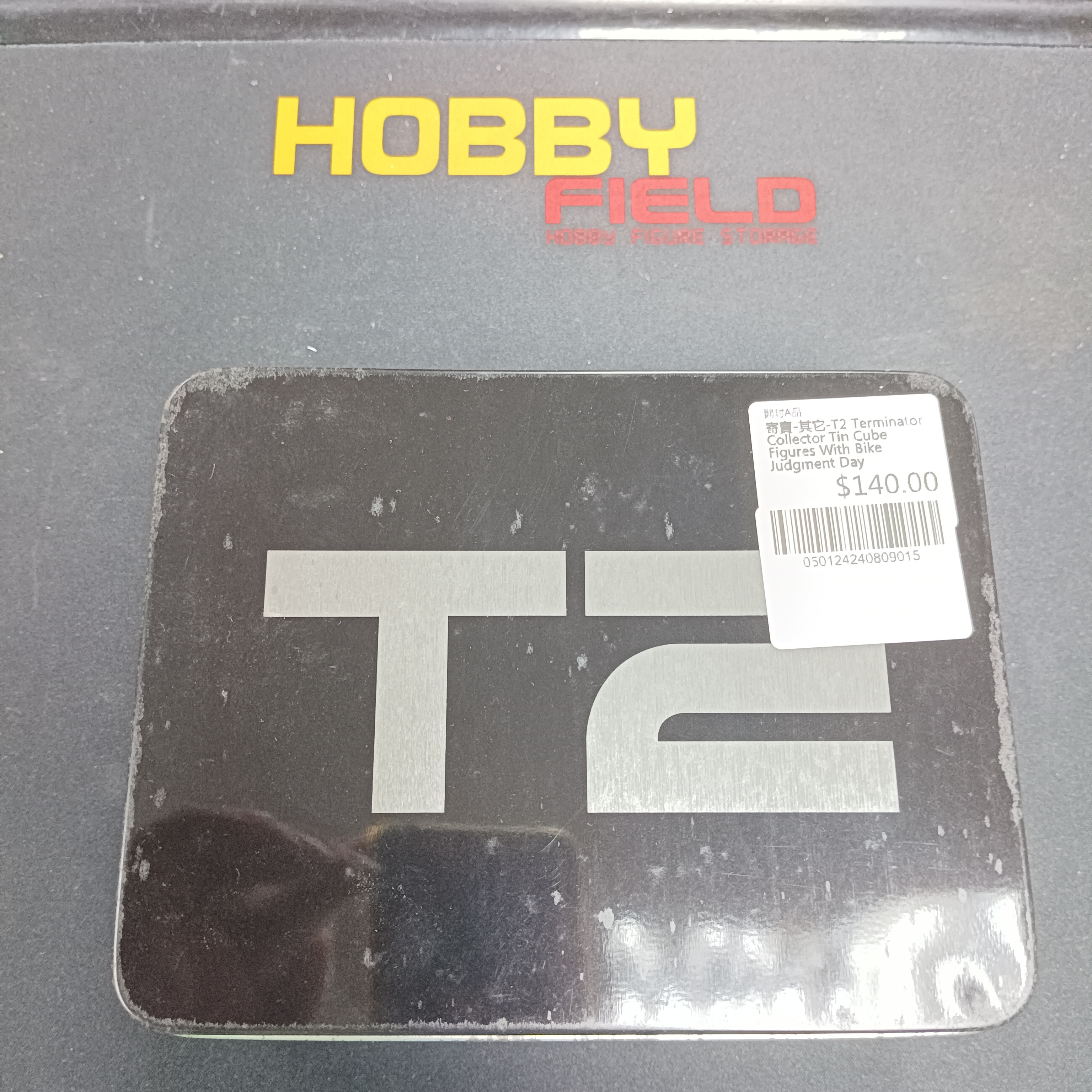 寄賣-其它-T2 Terminator Collector Tin Cube Figures With Bike Judgment Day