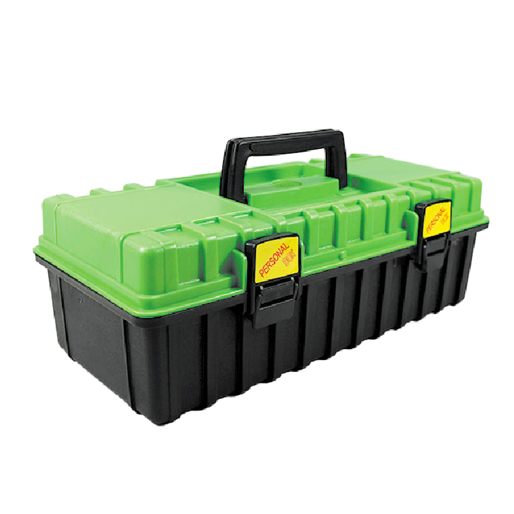 ＊中崙五金【附發票】 塑膠工具箱 工具箱 附可分離一層 方便好用 B-370 台灣製