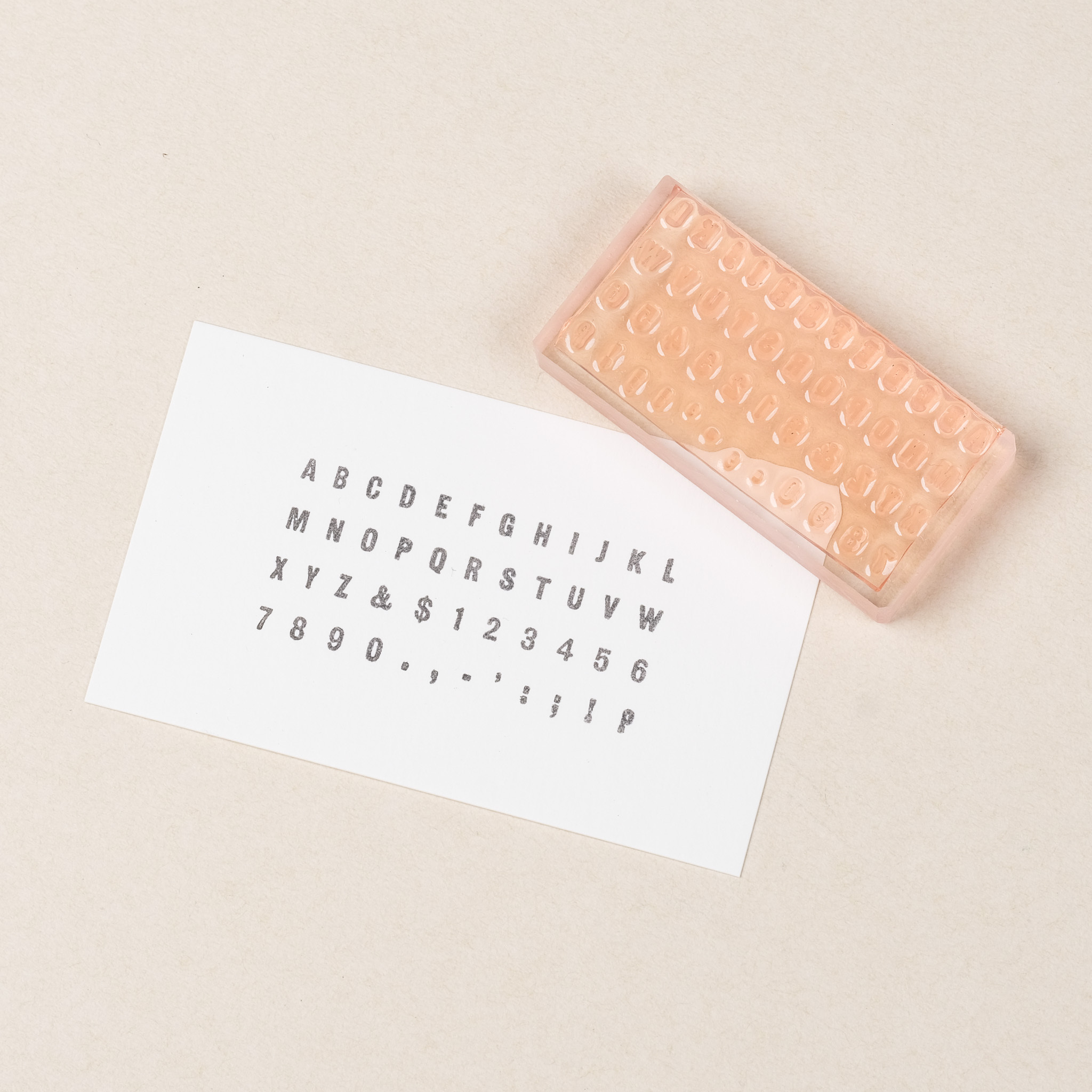 字母數字符號點綴 膠版印章 / 一分之一工作室/ 臺灣