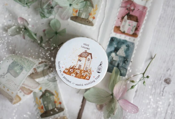 Blackmilk Project Masking Tape - Mini Houses