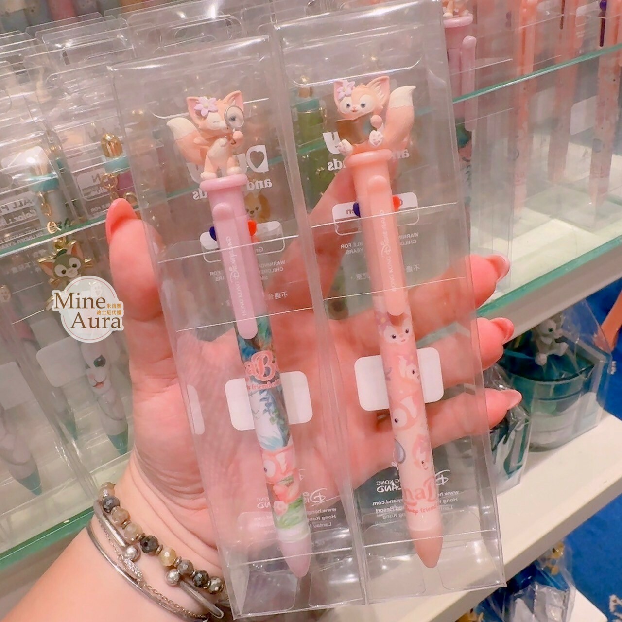 玲娜貝兒 Lina bell 看書 立體公仔 造型 圓珠筆 文具用品 -香港迪士尼樂園