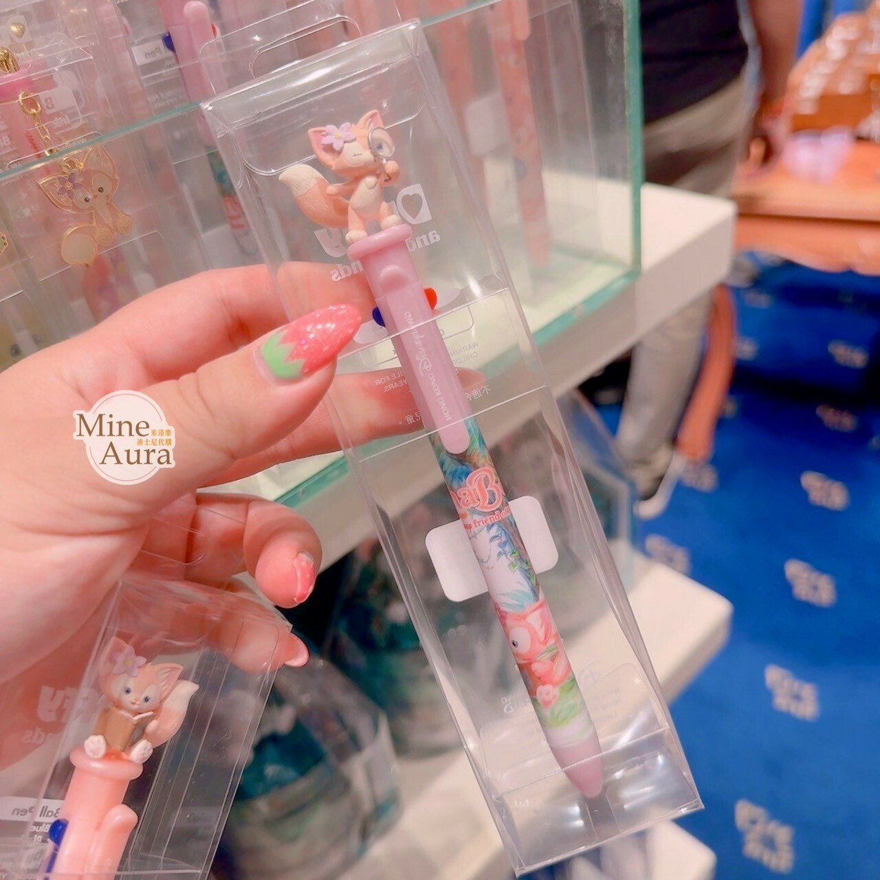 玲娜貝兒 Lina bell 拿放大鏡 立體公仔 造型 圓珠筆 文具用品 -香港迪士尼樂園