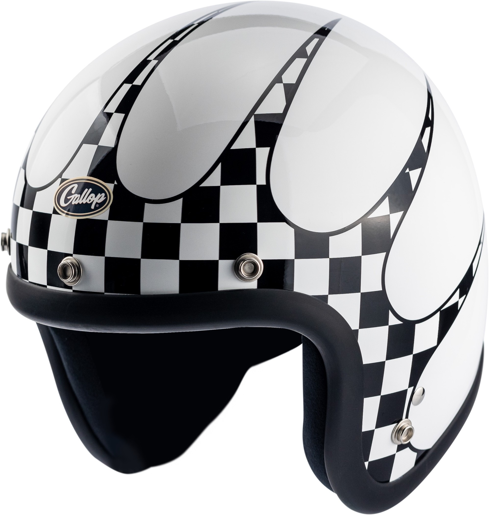 Gallop P-51 棋方格 復古安全帽