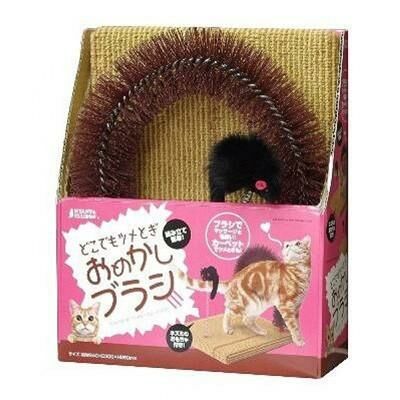 Marukan 貓用 磨爪板連按摩隧道 24x26x30cm