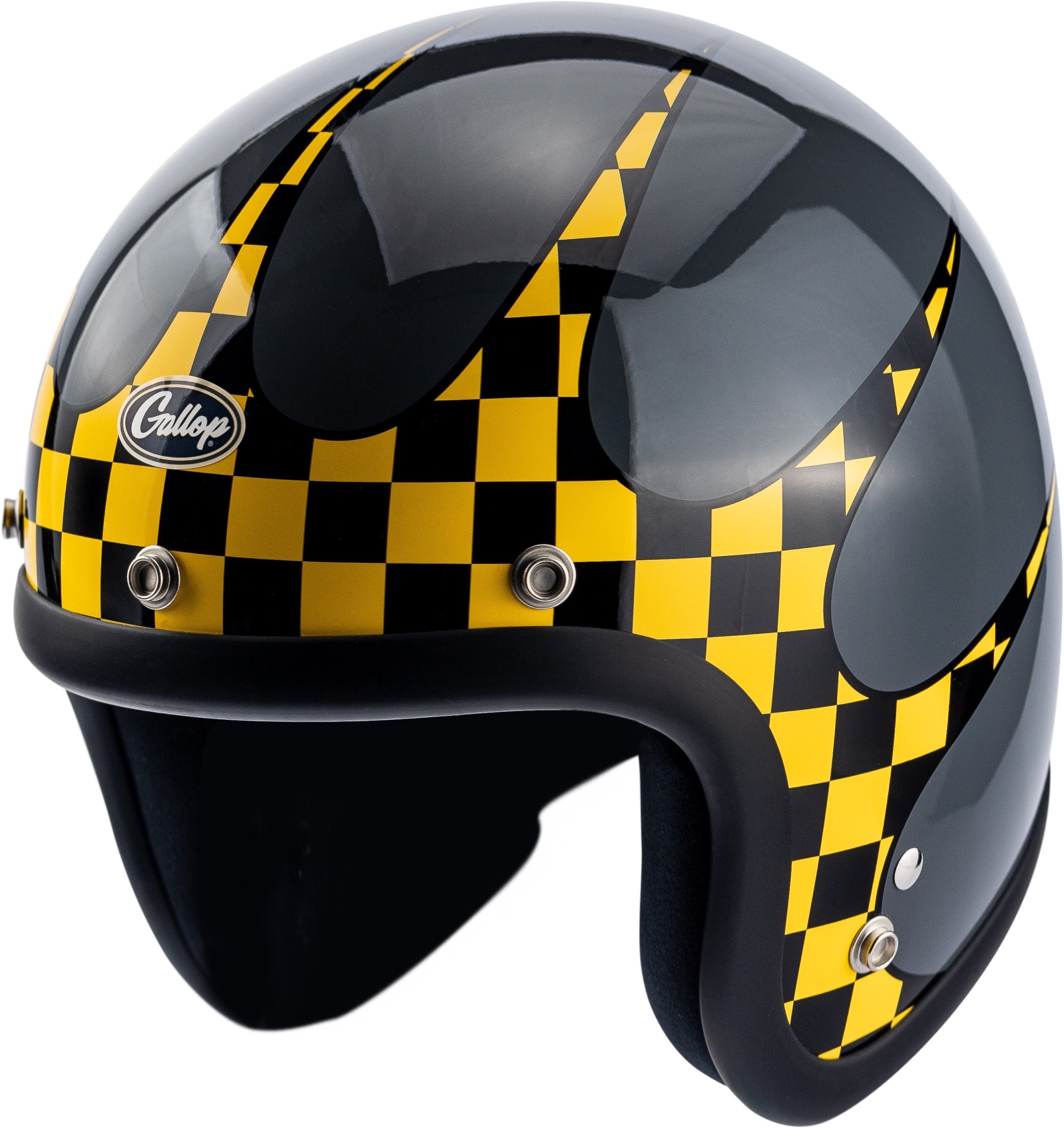 Gallop P-51 棋方格 復古安全帽