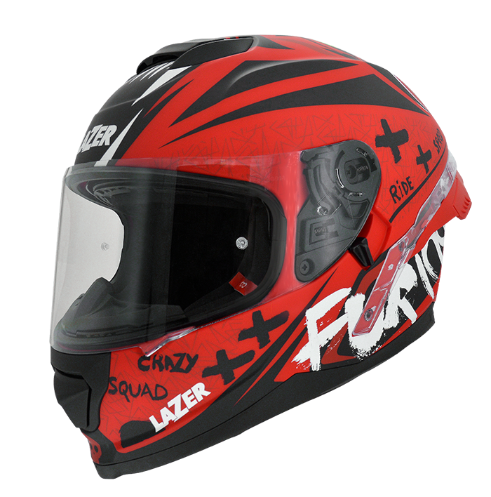 LAZER Rafale SR ONI 消光黑紅 彩繪 內墨片款式 大鴨尾