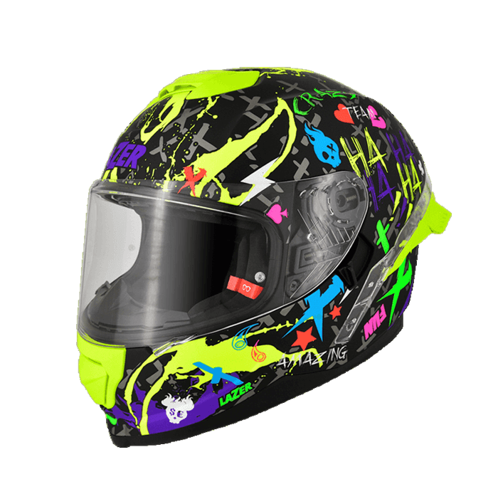 LAZER Rafale SR CRAZY 消光黑螢光黃 彩繪 內墨片款式 大鴨尾