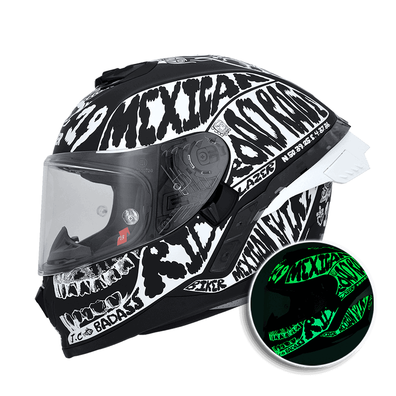 LAZER Rafale SR MEXICANA 消光黑白 彩繪 內墨片款式 大鴨尾 (夜光功能)