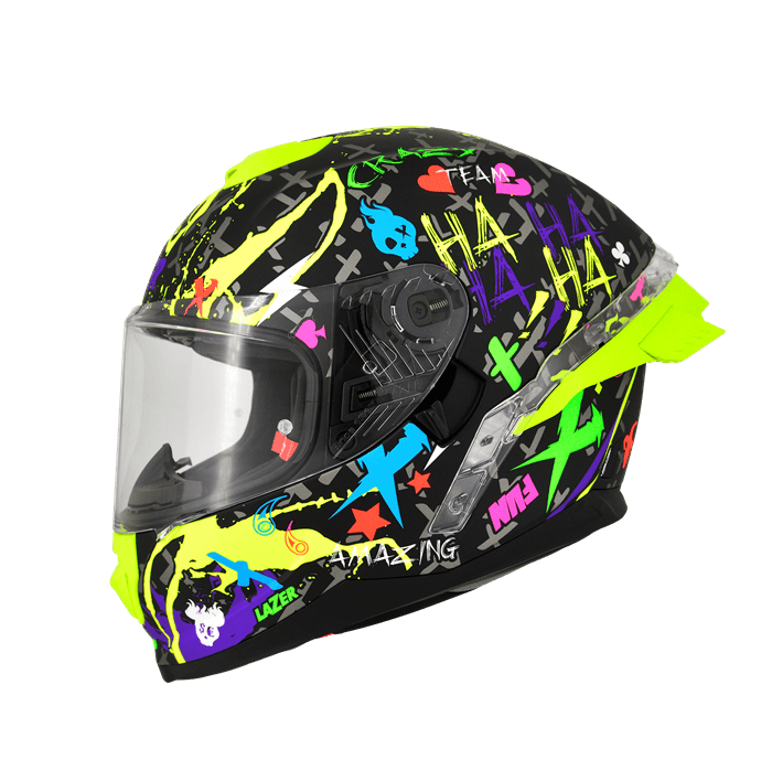 LAZER Rafale SR CRAZY 消光黑螢光黃 彩繪 內墨片款式 大鴨尾