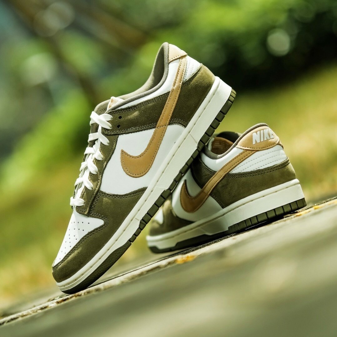 Nike Dunk Low Premium Medium Olive 抹茶拿鐵 橄欖綠 墨綠 乾燥粉 低筒 休閒鞋
