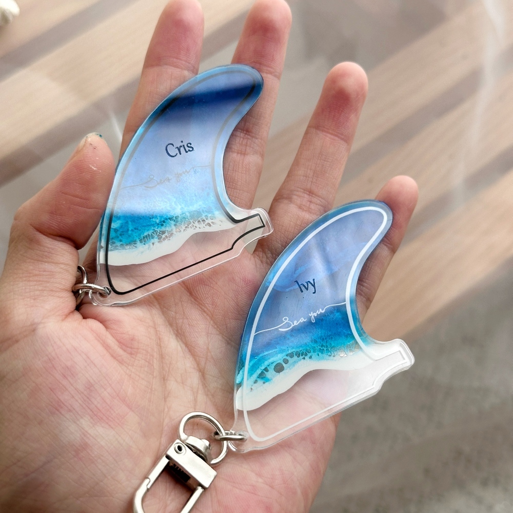 衝浪板吊飾鑰匙圈刻字