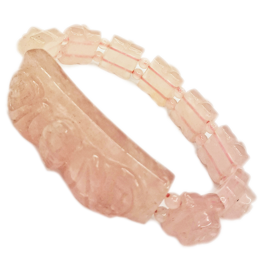 福在眼前{粉晶}玫瑰手鍊【十方】153517