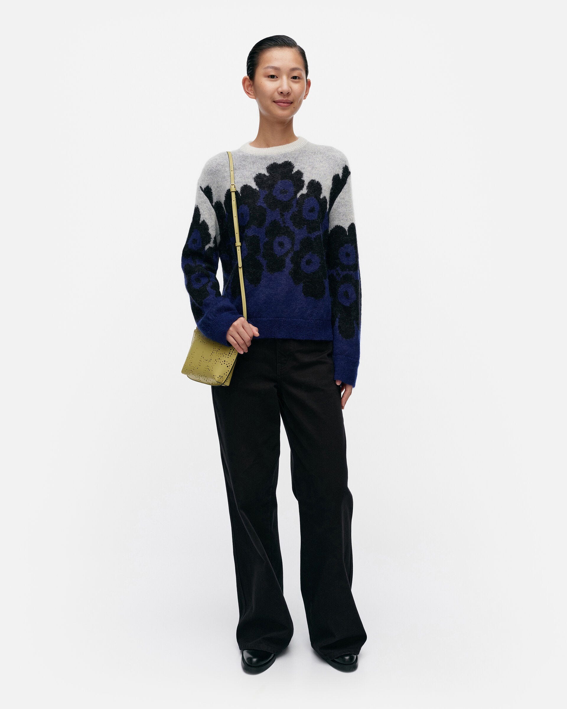 HUVILA UNIKKO 印花羊毛上衣