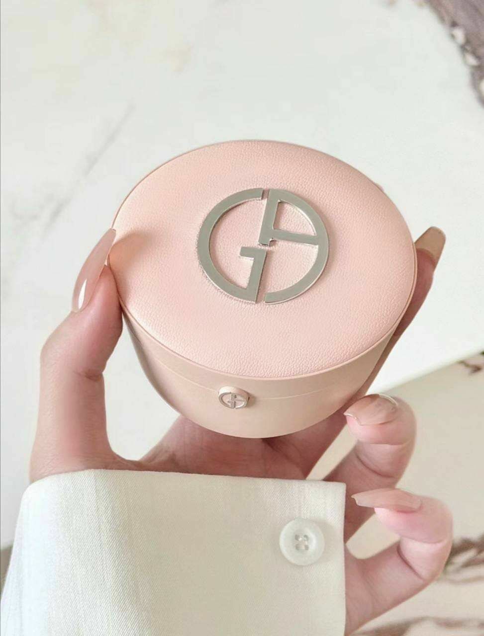 Armani 限定裸粉小羊皮 🩷 氣墊粉底 #2 #3 粉盒連粉芯 套裝 *