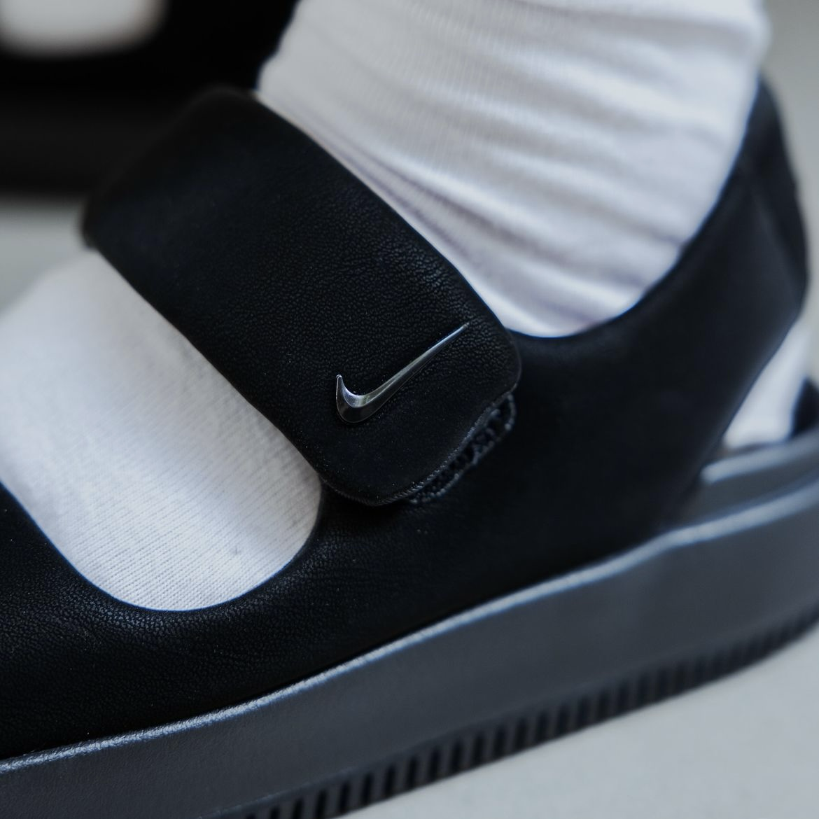 Nike Calm Sandal Black 全黑 厚底 麵包 涼鞋 泡棉 魔鬼氈 拖鞋