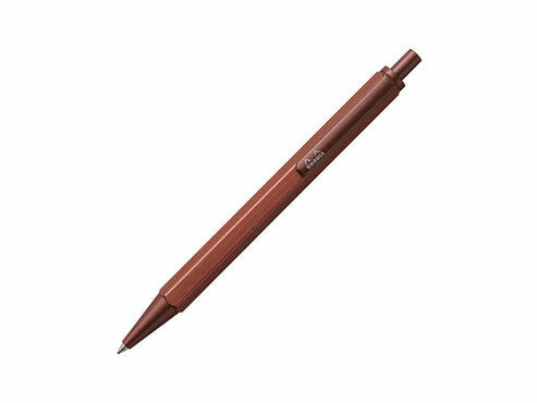 2024限定 鐵砂棕 script 0.7 六角金屬原子筆 髮絲紋鋁製筆桿｜法國Rhodia