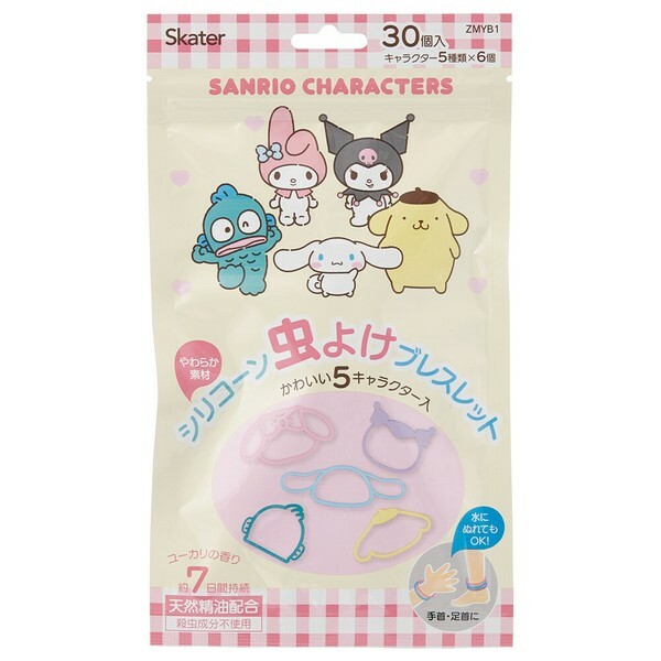 日本Sanrio人物防蚊手環30入