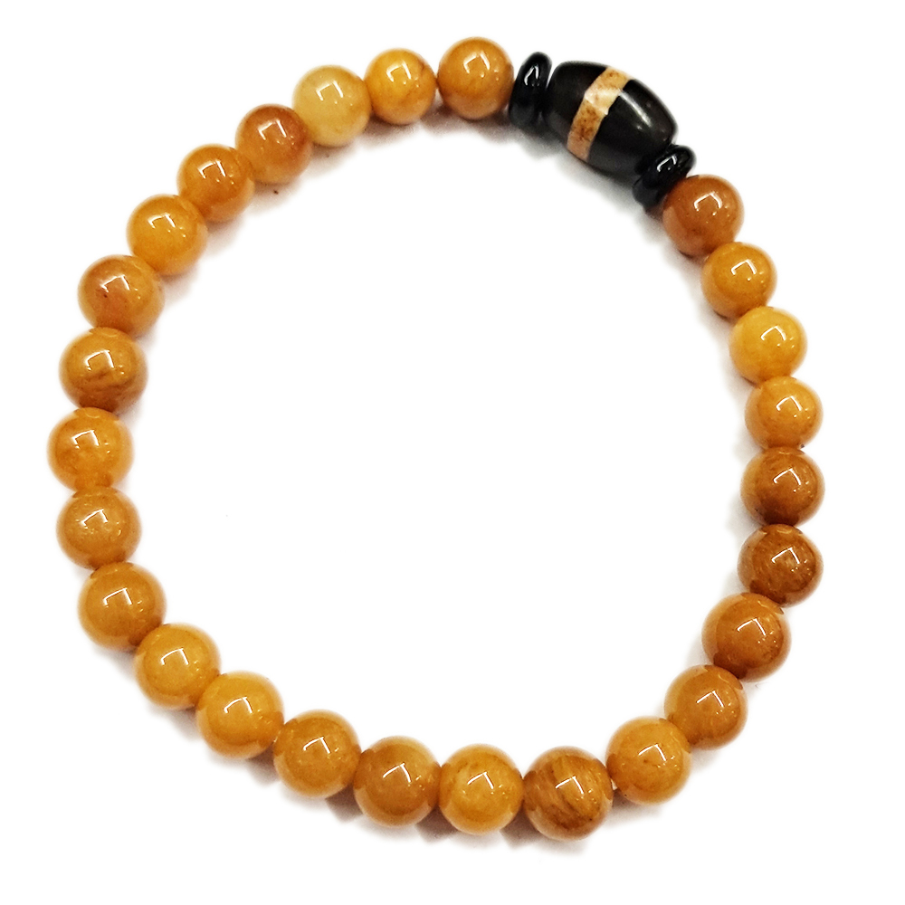 線珠&黃玉手珠6mm【十方】153531