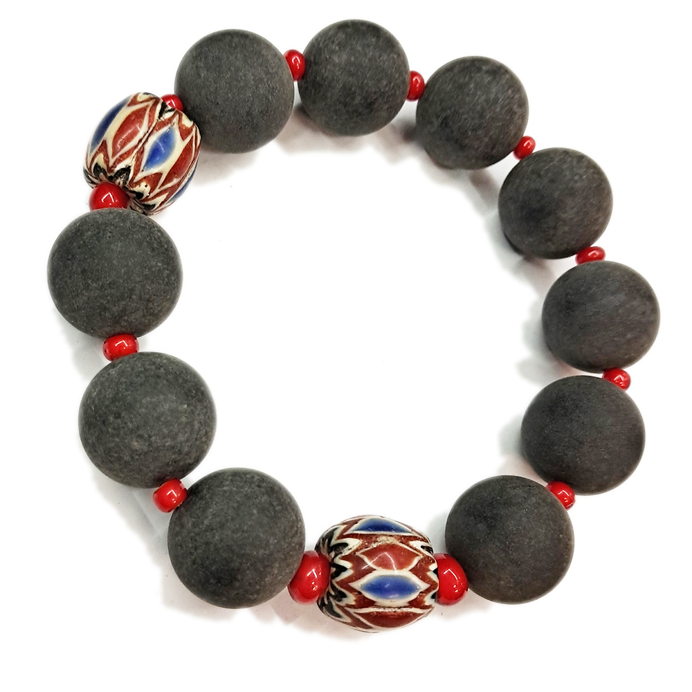 雪弗蘭琉璃&靈草藥珀手珠16mm【十方】153535