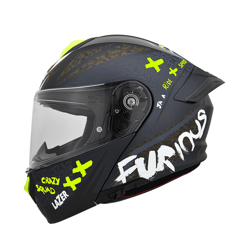 LAZER RX-1 ONI 亮光黑 彩繪 內墨片款式 大鴨尾 可掀式