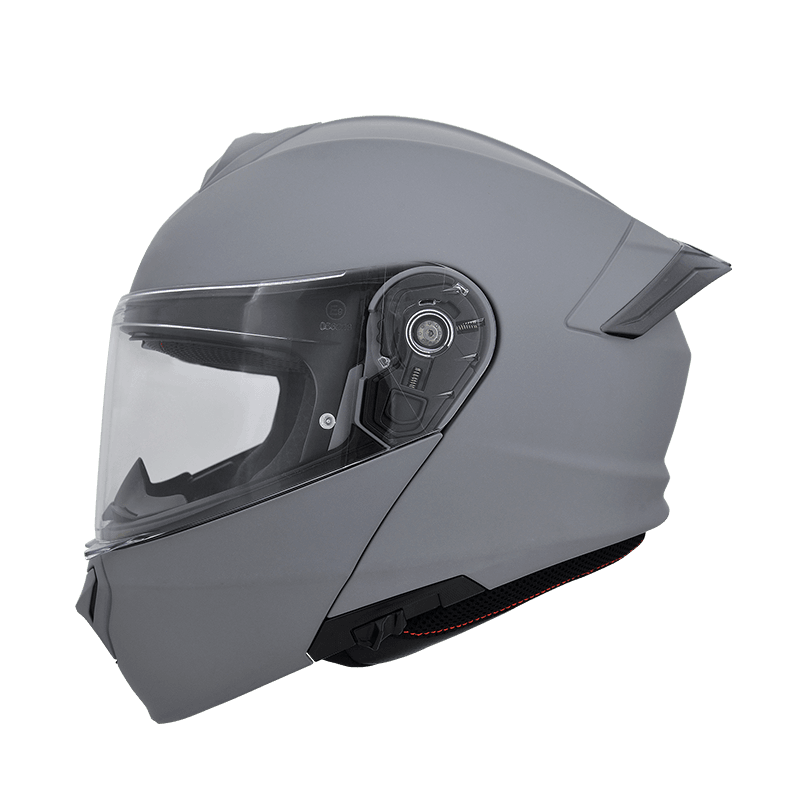 LAZER RX-1 消光水泥灰 素色 內墨片款式 大鴨尾 可掀式