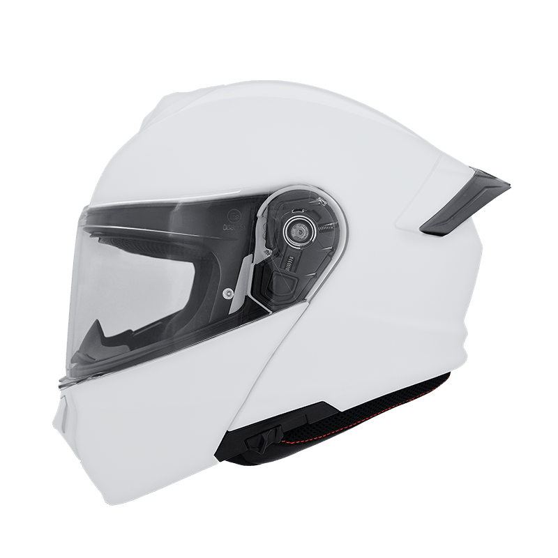 LAZER RX-1 亮光白 素色 內墨片款式 大鴨尾 可掀式