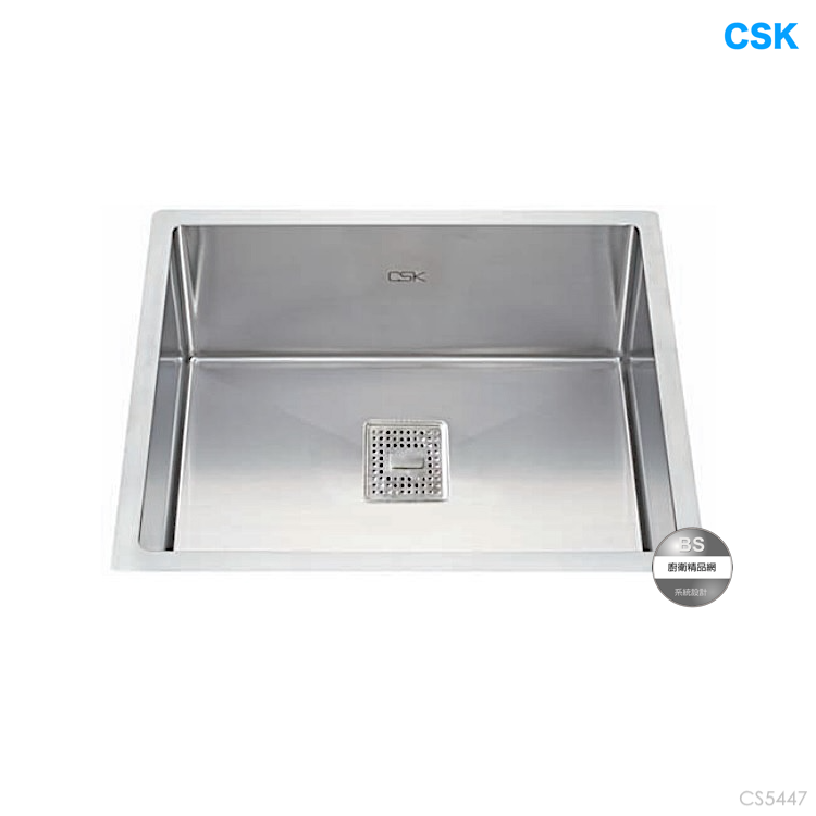 BS】台灣CSK｜54cm｜不鏽鋼靜音水槽｜CS5447｜台式提籠｜下崁用