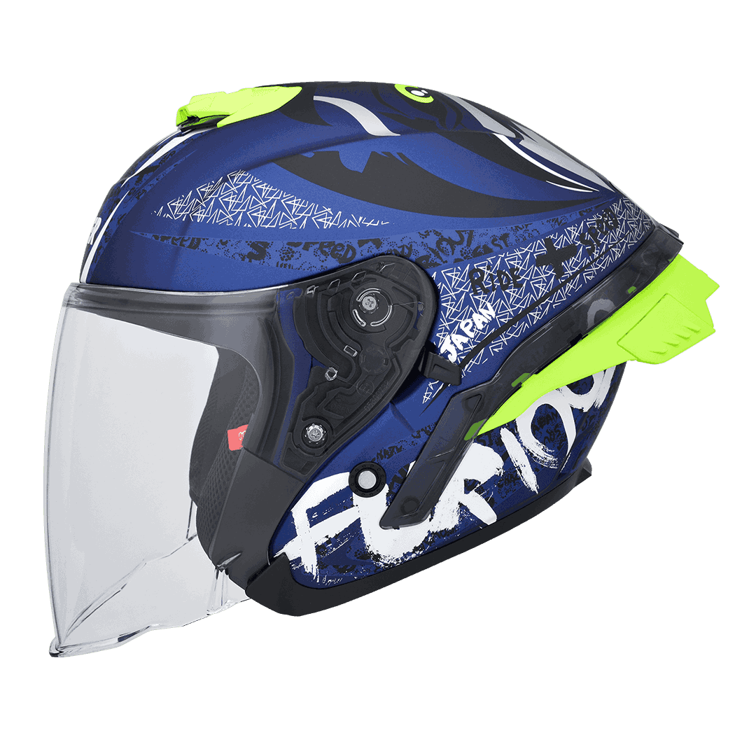 LAZER Tango SR Oni 消光金屬藍 彩繪 內墨片款式 大鴨尾