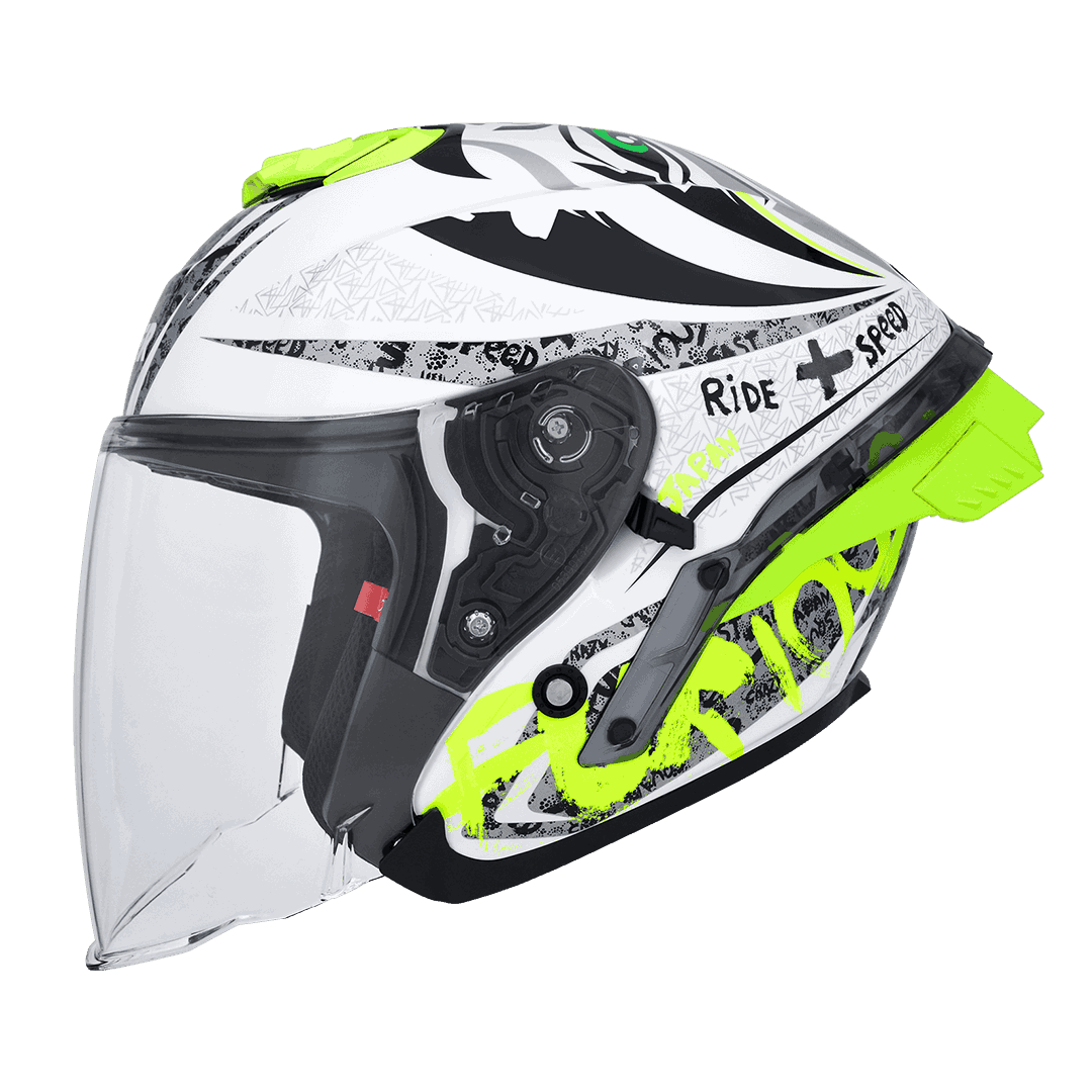 LAZER Tango SR Oni 亮光白 彩繪 內墨片款式 大鴨尾