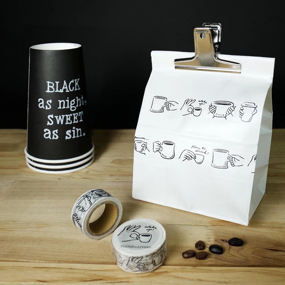 TOOLS to LIVEBY Masking Tape－TTLB CAFE Coffee Cup | **1m Length**