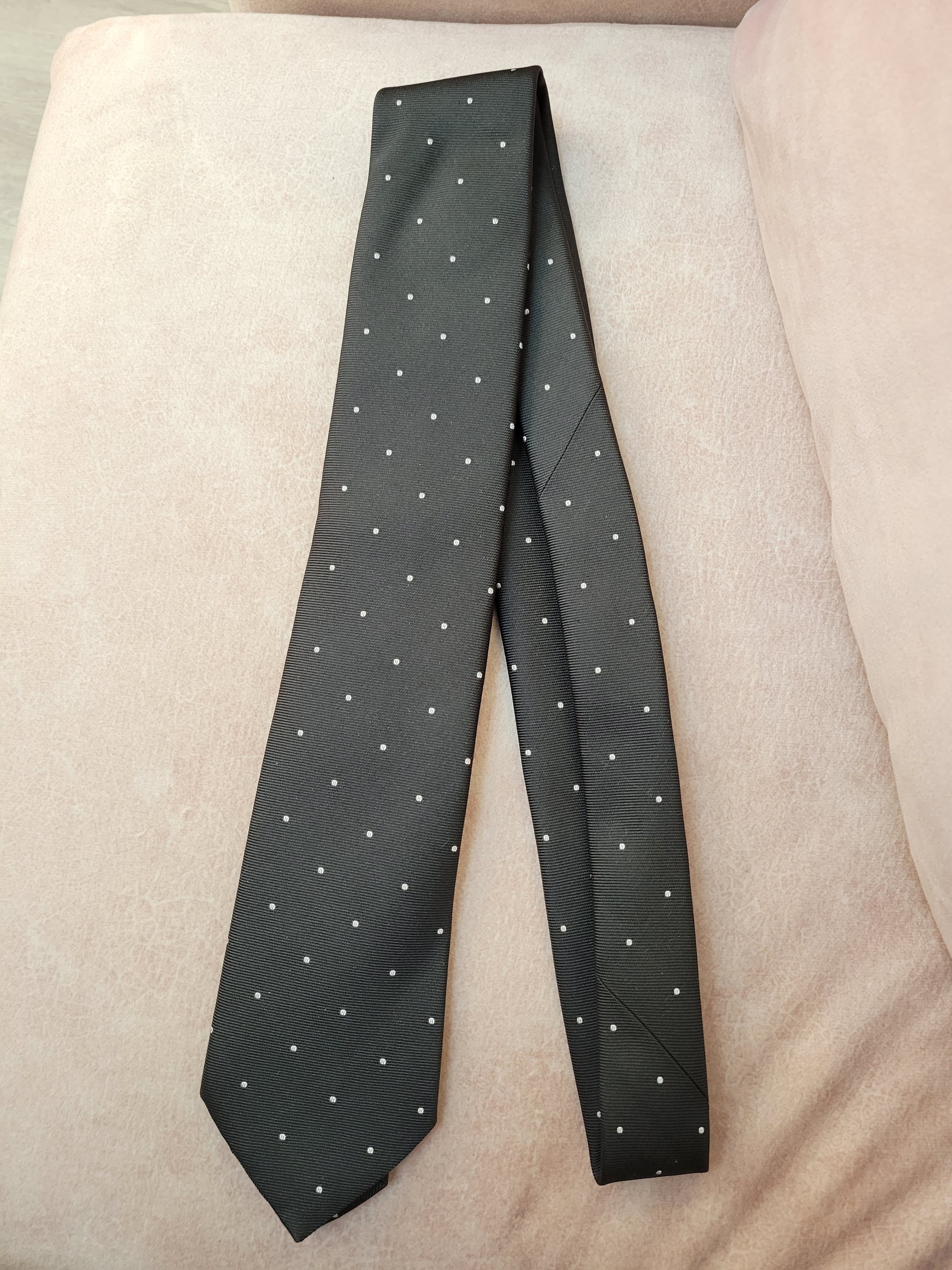 Hermes Sporty Dots tie football / noir / blanc No.9