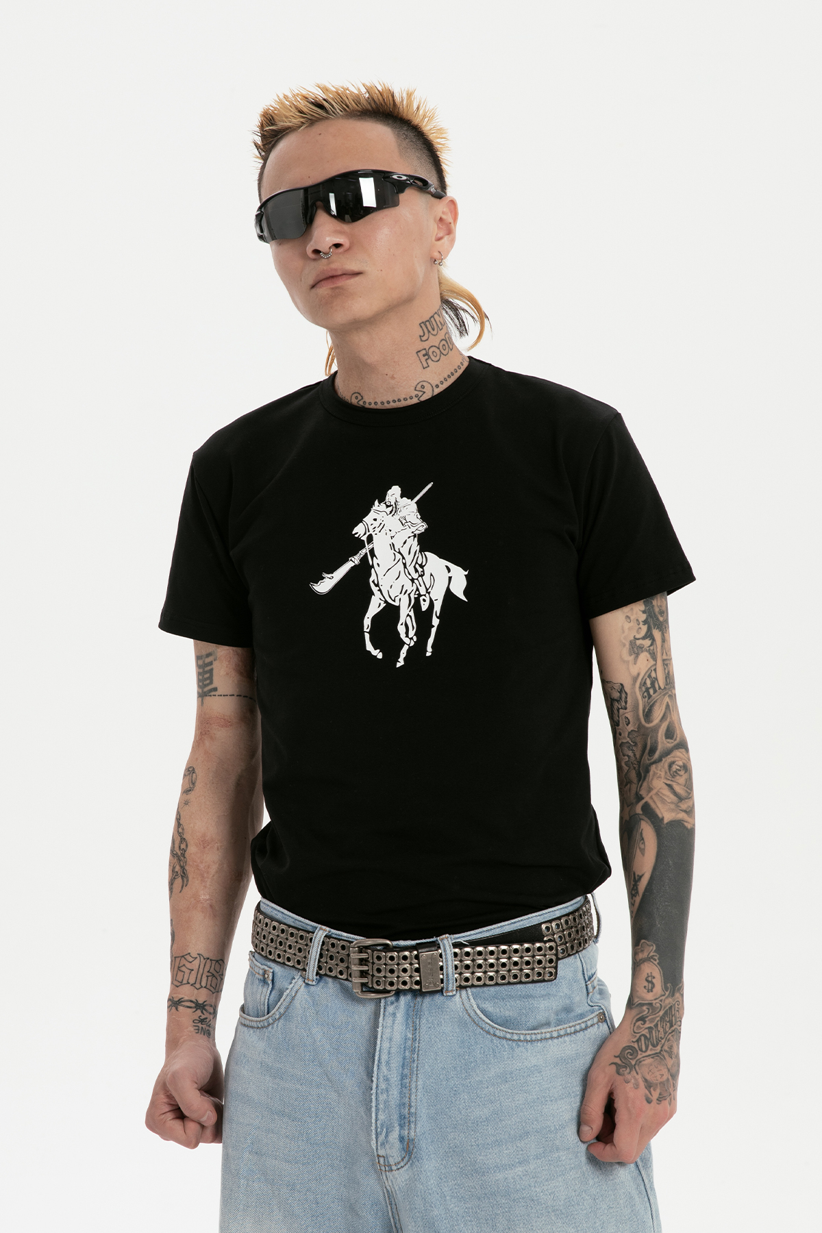 RTVG 夏季新款 惡搞修身彈力短袖 T